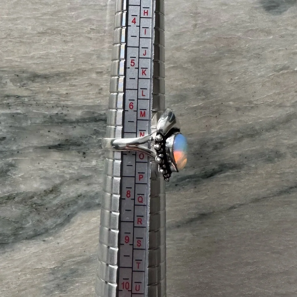 NWOT Sundance The Archer Ring, Opalite, Sterling Silver - Picture 6 of 6